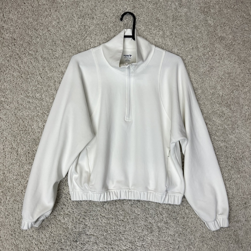 Old Navy Active Fleece Pullover Womens Small Half Zip Athletic Jacket Athleisure